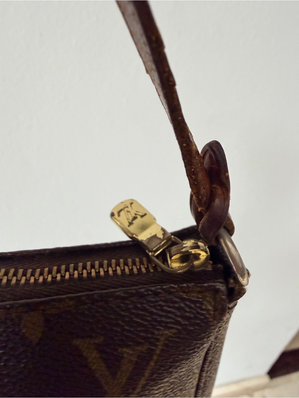 Louis Vuitton Pochette Accessoires Monogram Shoulder Bag Baguette Y2K Authentic - Picture 3 of 10